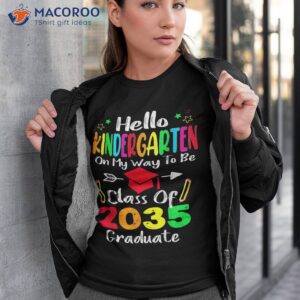 Hello Kindergarten Back To School Class Of 2035 Grow With Me Shirt