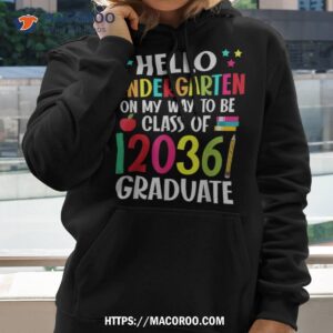 hello kindergarten back to school class of 2036 grow with me shirt hoodie 2