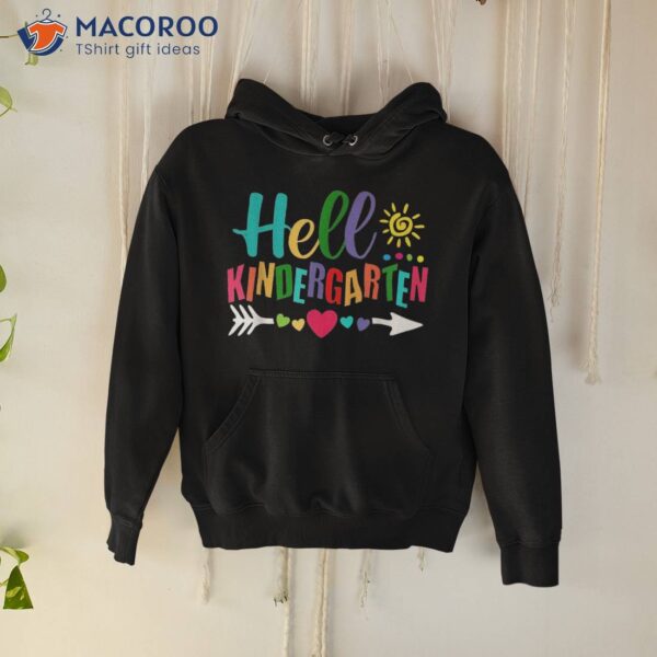 Hello Kindergarten Back To School Teachers Students Shirt