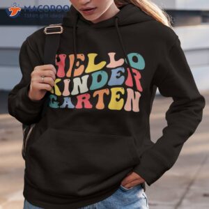 Hello Kindergarten Crew Teacher Back To School Retro Vintage Shirt