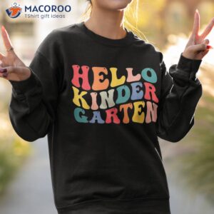 hello kindergarten crew teacher back to school retro vintage shirt sweatshirt 2