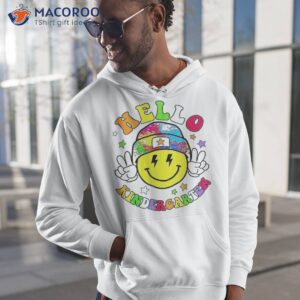 Hello Kindergarten Face Smile Teacher Kids Back To School Shirt