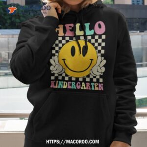 Hello Kindergarten Retro Hippie Back To School Teachers Kids Shirt