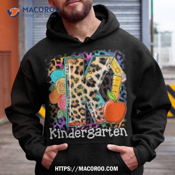 Hello Kindergarten Team Leopard Back To School Boy Girl Kid Shirt