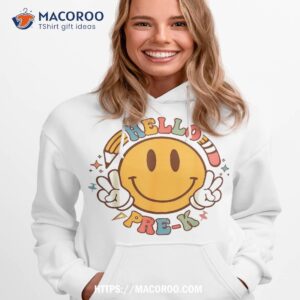 hello preschool back to school groovy teacher student kid shirt hoodie 1