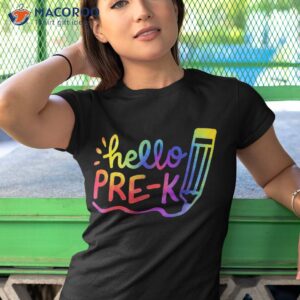 hello preschool teacher student tie dye back to school shirt tshirt 1