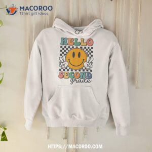 hello second grade retro smile team 2nd back to school shirt hoodie