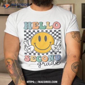 Hello Second Grade Retro Smile Team 2nd Back To School Shirt