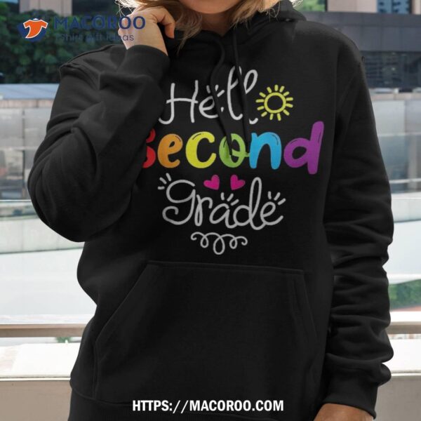 Hello Second Grade Shirt Fun 2nd Back To School Gift