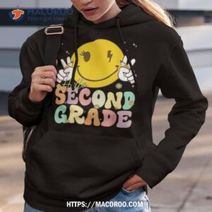 hello second grade smile face back to school first day shirt hoodie 3