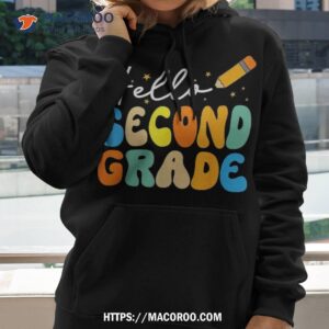 hello second grade team 2nd back to school teacher kid shirt hoodie