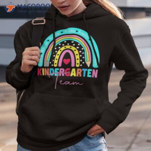 hello team kindergarten back to school teacher kids rainbow shirt hoodie 3