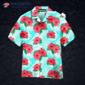 hibiscus pink floral pattern hawaiian shirts 1