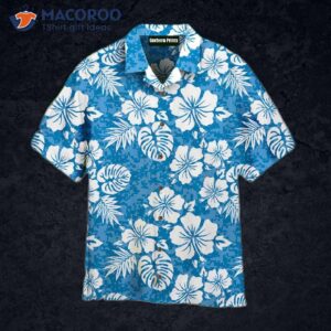hibiscus tropical blue hawaiian shirts 1