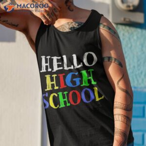 high school first day back to kids student teacher shirt tank top 1