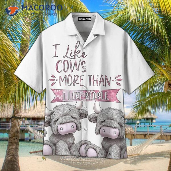 Highland Cattle Hawaiian Shirt