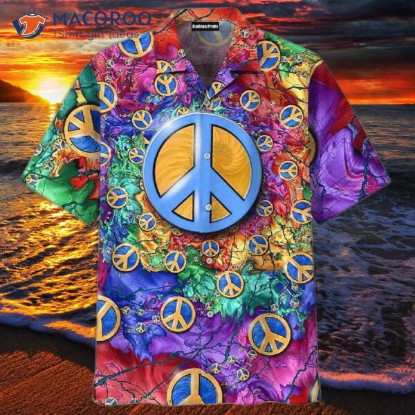 Hippie Beach Colorful Hawaiian Shirts