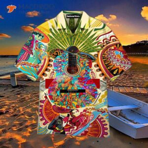 hippie colorful hawaiian shirts 0