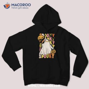 hippie halloween funny ghost groovy spooky vibes vintage shirt halloween party favors for adults hoodie