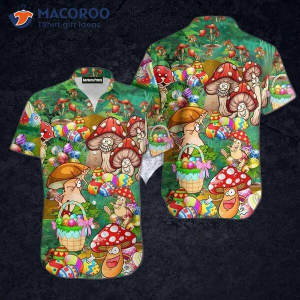 Hippie Mushroom Magic Kingdom Colorful Hawaiian Shirts