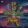 Hippie Peace, Love, And Music Hawaiian Shirt