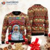 Hippie Santa Claus “peace And Love” Ugly Christmas Sweater