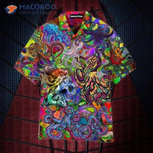 Hippie-style Hawaiian Octopus Shirts