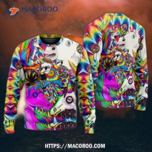 hippie unicorn dream for wonderland sweater ugly christmas sweaters 5
