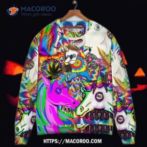 hippie unicorn dream for wonderland sweater ugly christmas sweaters 7