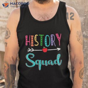 history squad teacher back to school shirt tank top