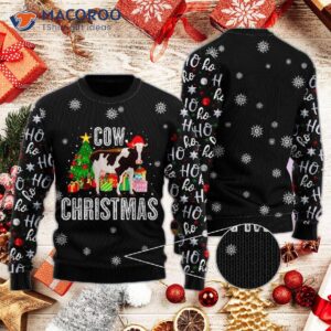 Ho, Ho! Cow Christmas Ugly Sweater