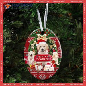 Ho Ho, It’s Santa Paws’ Christmas Ceramic Ornament