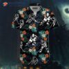 Hockey-themed Black Hawaiian Shirts