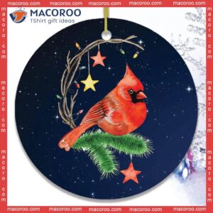 Holiday Dream Cardinal Christmas Ceramic Ornament