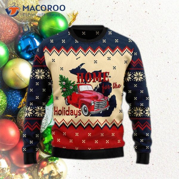 Home For The Holidays: Michigan Ugly Christmas Sweater