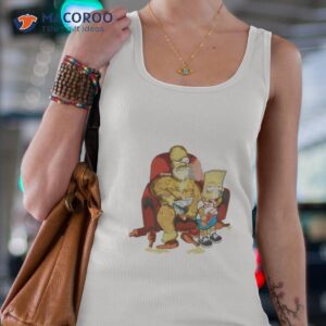 homer simpson and bart simpson gangster shirt tank top 4