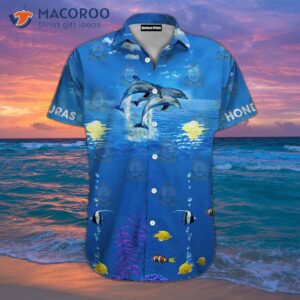 honduran blue ocean hawaiian shirts 0