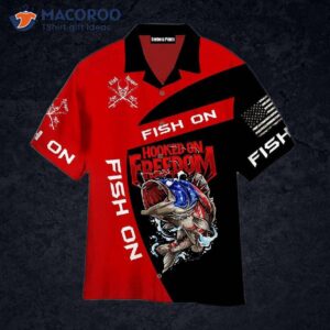 Hooked On Freedom Fish Fishing Hawaiian Shirts