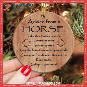 horse advice keep stable circle ceramic ornament custom horse ornaments 2
