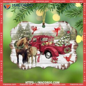 horse christmas red style metal ornament ceramic horse ornaments 2