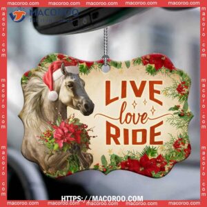 horse live love ride metal ornament horse ornaments for christmas tree 2