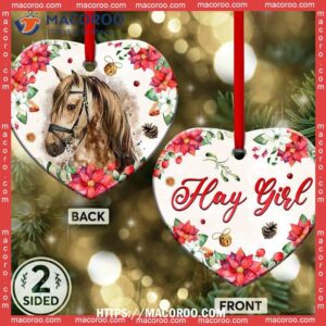 horse lover hay girl heart ceramic ornament ceramic horse ornaments 1