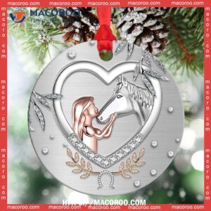 horse lover jewelry style circle ornament dala horse ornament 3