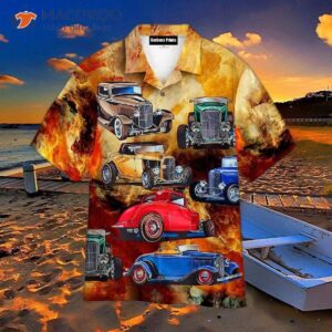 Hot Fire Rod Car Hawaiian Shirts