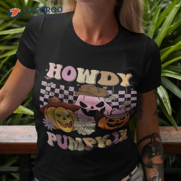 Howdy Pumpkins Cowboy Hat Western Halloween Spooky Season Shirt