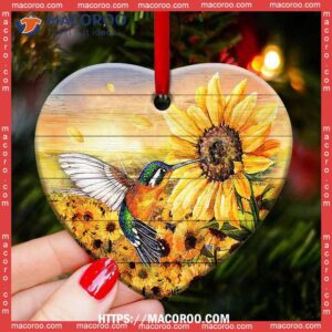 hummingbird faith wood style heart ceramic ornament hummingbird decorations 2