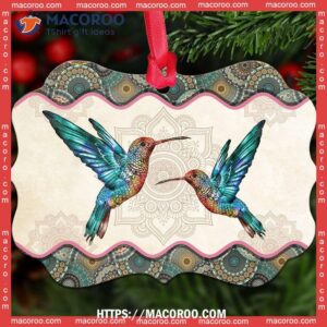 hummingbird mandala amazing style metal ornament christmas ornament hummingbird 2