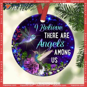 hummingbird memorial angels among us circle ornament hummingbird christmas ornament 1