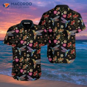 Hummingbird-patterned Hawaiian Shirts