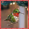 Hummingbird-shaped Custom Flat Acrylic Christmas Ornament Hanging Light